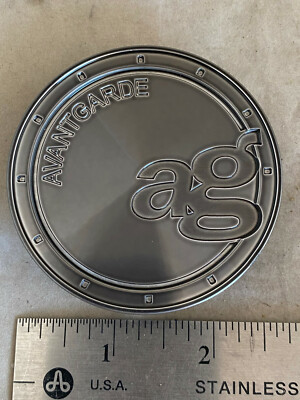 AG Avantgarde Machined Gunmetal Grey Wheels Wheel Rim Hub Cover Center Cap 2-5/8
