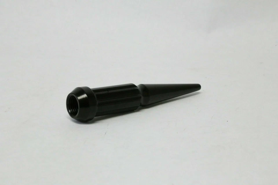 "24 PIEZAS 1/2x20 NEGRAS 4,5"" TUERCAS SPLINE SPIKE + LLAVE ANTIRROBO SE ADAPTA A MODELOS JEEP Foto 3 de 4
