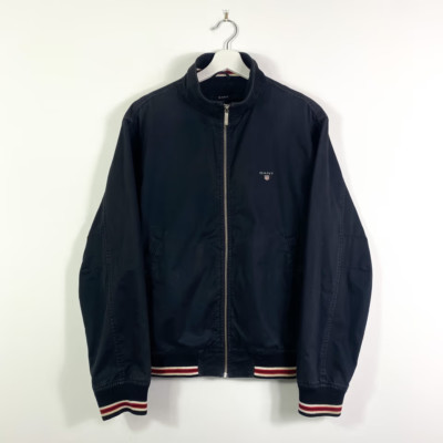 Gant Harrington Jacke Gr.M Herren Dunkelblau Bestickt Logo