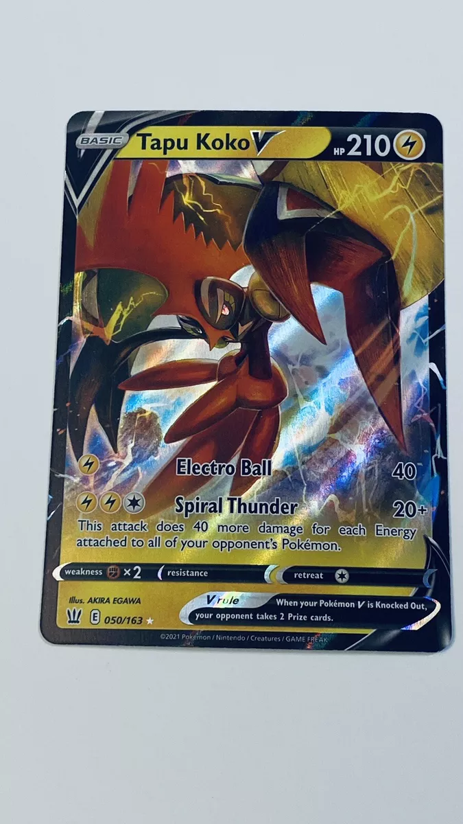 Pokemon TAPU KOKO V 050/163 Battle Styles - ULTRA RARE HOLO - MINT