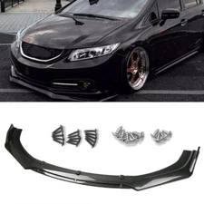 For Honda Civic SI Coupe 2006-21 Front Bumper Splitter Lip Carbon Fiber US