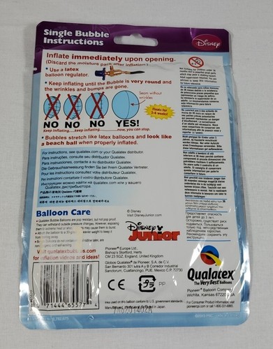 Disney Junior Sofia the First - Stretchy Single Bubble Balloon - Castle on Back - Picture 2 of 2