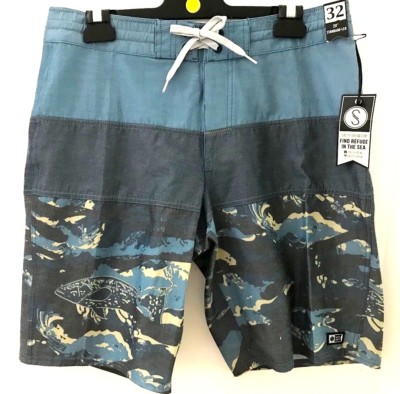 NEW SALTY CREW Too Classic Bass Grove BOARDSHORTS SIZE 32 BOARD SHORTS T64