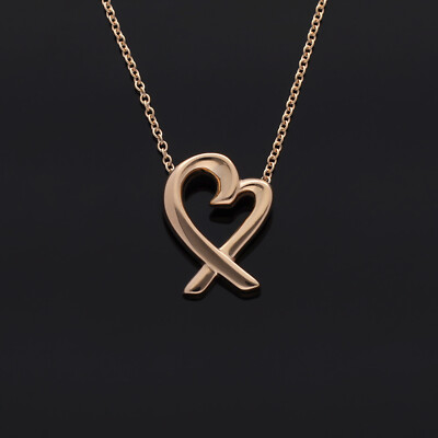 Tiffany & Co. Loving Heart Anhänger Halskette Rosegold 750