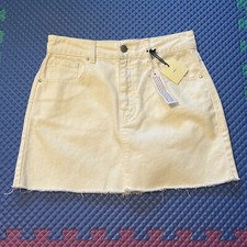 Francesca  s tgla Denim Skirt White Women  s XS NWT 48 Boutique Fast Ship