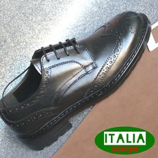 SCARPE UOMO  CLASSICHE ELEGANTI francesine nero    43 42 41 40  ITALIA