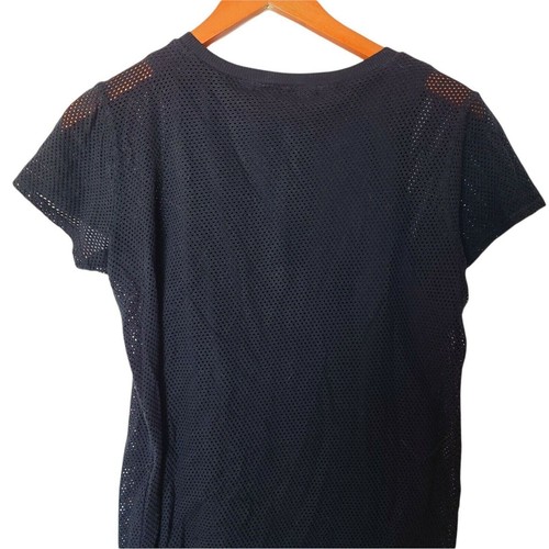 Michael Stars Women's Mesh Tee Shirt Dress Black M Medium - Picture 8 of 9