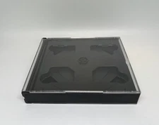 2 PCS NEW QUALITY 23MM(7/8'') 5 DISC MULTI-5 CD JEWEL CASE W/BLACK TRAY- 5CDBLK