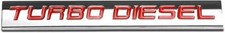 3d Polished Chrome Red Turbo Diesel Car Emblem Trunk Lid Sport Decal Car Badge 3d Polished Chrome Red Turbo Diesel Car Emblem Trunk Lid Sport Decal Car Badge