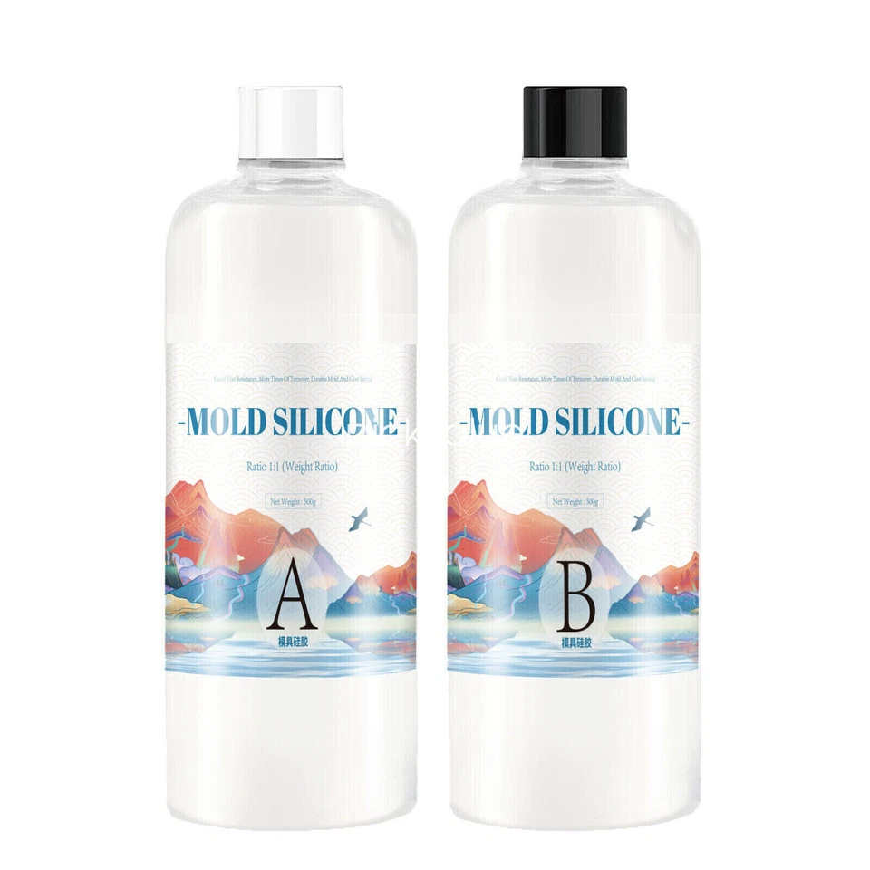 Liquid Silicone Rubber Mould Making Kit Condensation-cure Mould Making 1/2KG 15A - image 2 of 4