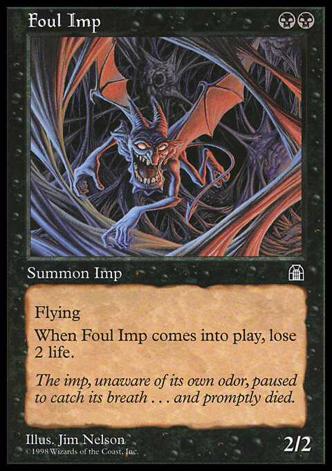 Magic the Gathering MTG Foul Imp (59) Stronghold NM