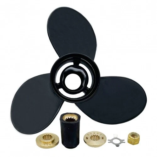 PONTTOR Propeller 25-70PS, 10-5/8x12R, 3 Blade, 13 Zahn Alu f. Mercury Außenbordmotoren