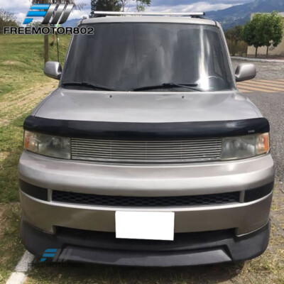 Front Bumper Lip Spoiler For 2003-2007 Scion XB - PU Black Splitter Air Dam Chin Protector