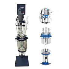220V Jacketed Reactor 5L Chemical Laboratory Glass Reactor for Reaction Distilla