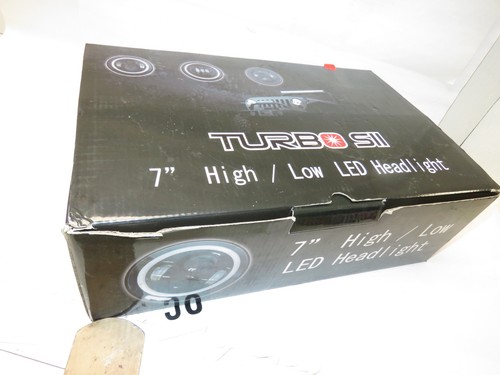 Jeep Wrangler TURBO SII 7" Round Black LED Headlights Kit Model D0840L *NEW* - Picture 11 of 11