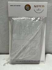 NEW Noted By Post It Planner Mini List Notes 100 Notes HI/BYE