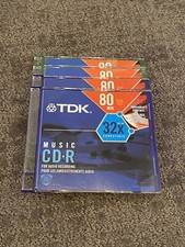 New Set of 4 TDK Music CD R For Audio Recording 32x Compatible 80 Min