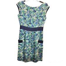 Lilly Pulitzer Vintage Oops I Spilled it Again Floral Kimball Silk Dress Blue 4