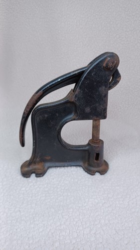 Antique Vintage Rex #27 Cast Iron Hand Rivet Press Punch Leather Work ...