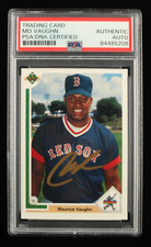 Mo Vaughn Signed 1991 Upper Deck #5 (PSA) - Rookie Card