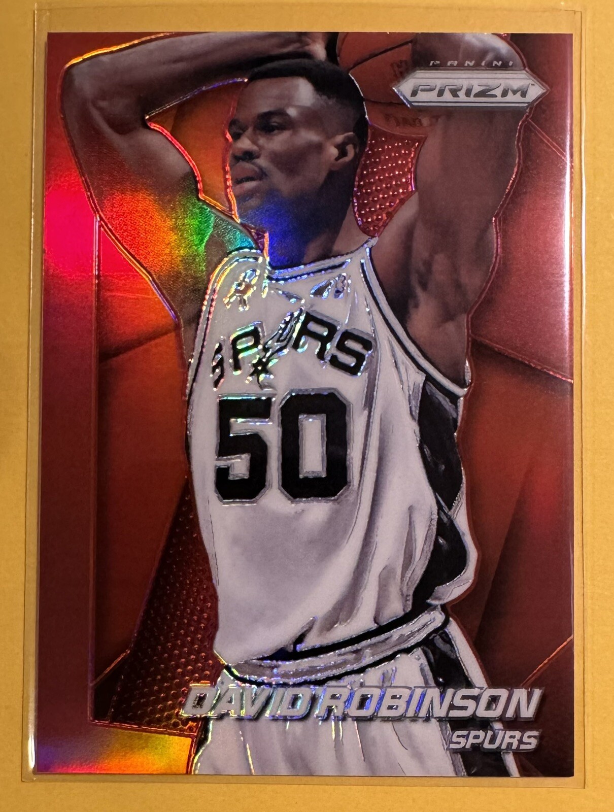2014-15 Panini Prizm Red /49 Prizm David Robinson #227 HOF San Antonio Spurs