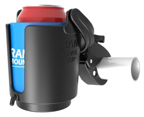RAM Tough-Claw Handlebar / Rail Mount with Level Cup Drink Holder