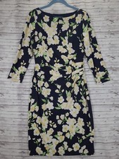 Ralph Lauren Women's Floral Multi Color Lined Dress Size 4 Fit Form Old Money