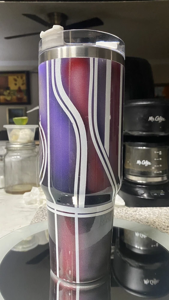 Tumbler Cup Lowrider Design Custom Air Brush Art