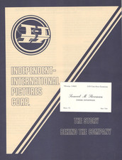 Sam Sherman Independent International Pictures Flyer & Business Card