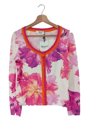 BLUGIRL BLUMARINE Cardigan Damen Jacke Gr. DE 36 pink-lila-weiß Casual-Look