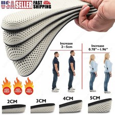 Soft Memory Foam Full Length Height Increase Insole Invisible Increasing Inserts