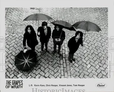 1989 Press Photo The Grapes of Wrath, Music Group - pip29523