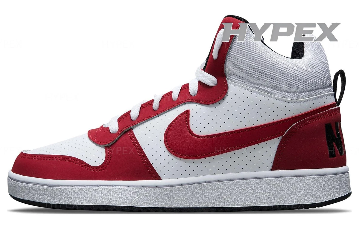 Nike Court Borough Mid White Red Black for Sale | Authenticity 