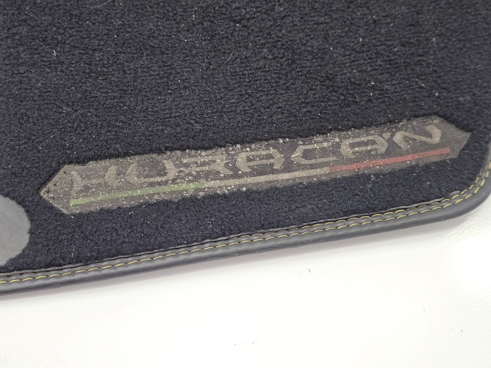 2015-2022 Lamborghini Huracan Black w/ Yellow Stitching Floor Carpet Mat Set OEM