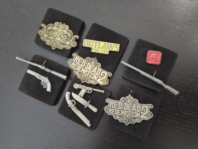 Red Dead Redemption 2 Prototype Pins Rockstar Games Rare Promo