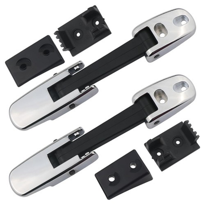 #ad Mack Hood Latch Strap With Catch Bracket Left Right Chrome Granite Vision CH CX $33.01