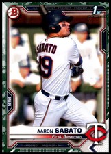2021 Aaron Sabato Bowman Prospects BASEBALL #BP-125 Minnesota Twins