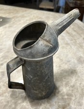 Vintage Dover 1 Qt Oil Can C-1 with Pour Spout Garage Service Station Galvanized