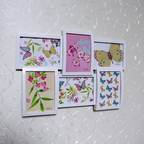 Cadre Photo Combiné D'image Carré Cadres Collage Décoration Murale | eBay
