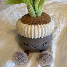 RUSS Greenhouse 12" Peace Lily Potted Plant Plush  Flower  Shelf Sitter (a27