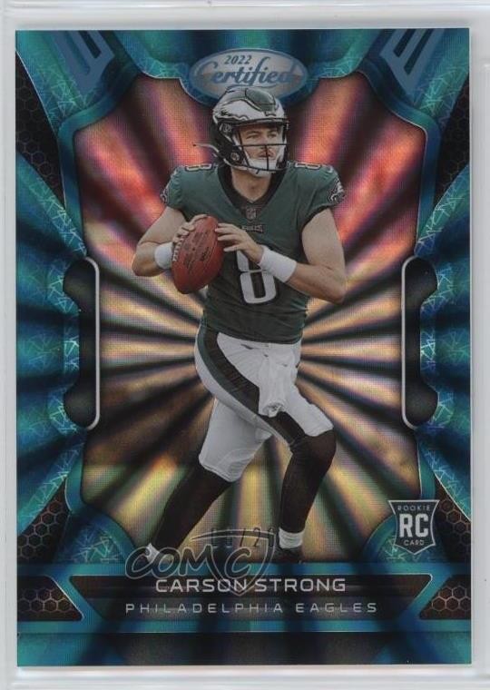 2022 Certified Rookies FOTL Mirror Teal /20 Carson Strong #104 Rookie RC 0a6