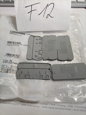 5 Stück Phoenix Contact Abschlussdeckel D-ST 2,5-TWIN   aus OVP