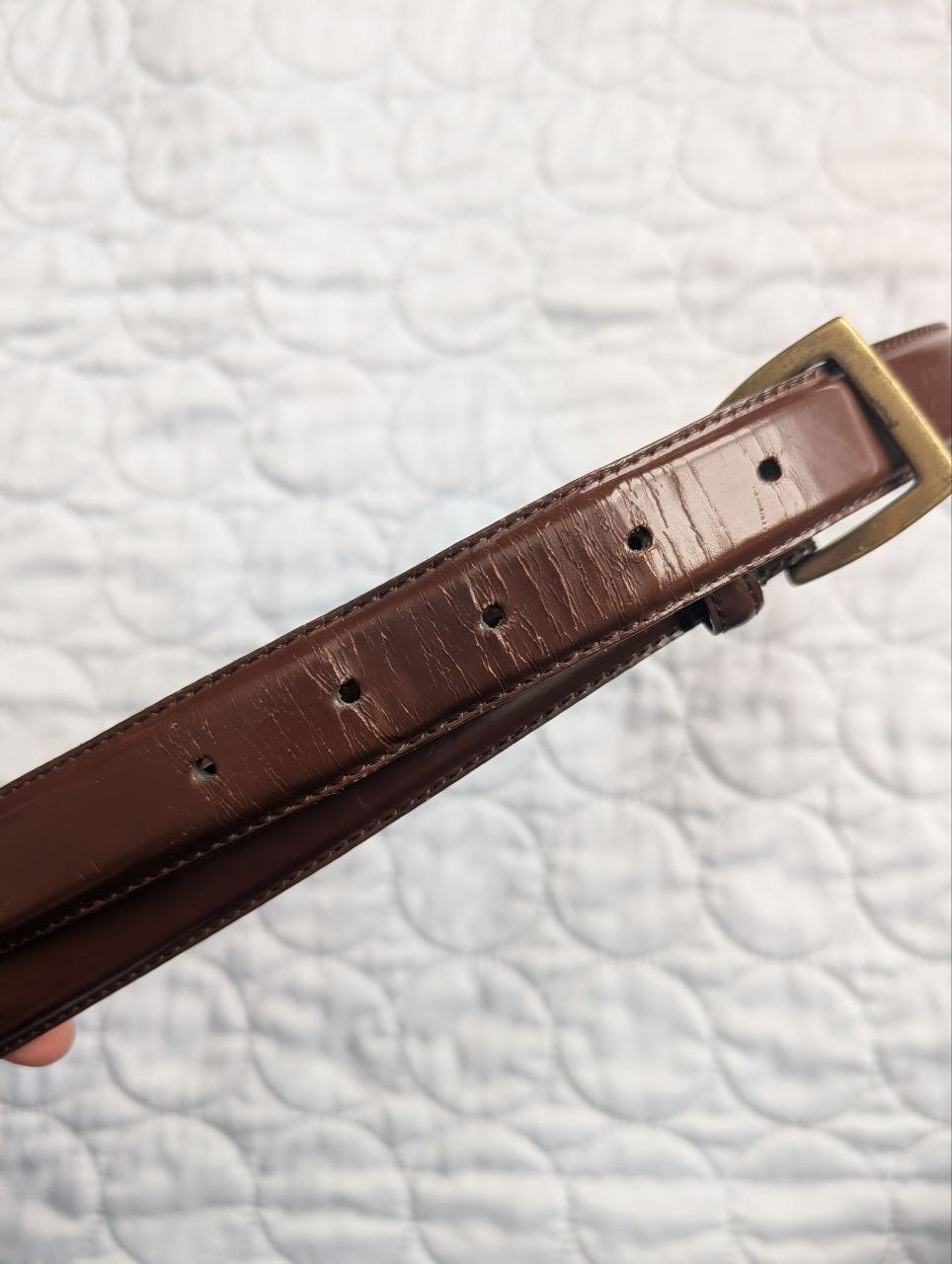 Vintage  Coach Women`s Leather Brown Belt Size 38 thumbnail 17