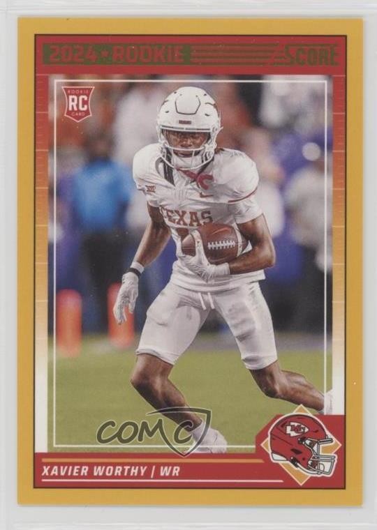 2024 Score Rookies Gold Xavier Worthy #324 Rookie RC 0e5m