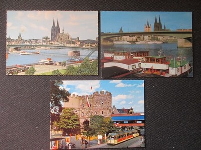 seltene AK kl. Sammlung alter Zeit ab 1960 !  3x KÖLN am Rhein Hahnentor Dom usw
