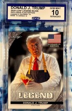 Leaf Legend Exclusive Flag Edition Donald J. Trump CGC 10 Trading Card 2024