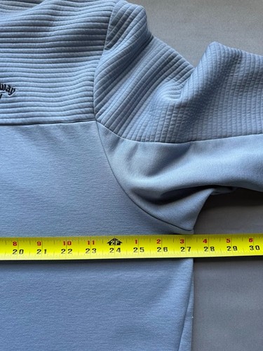 Callaway Golf Sweatshirt Men XXL Blue 1/4 Zip Long Sleeve Pullover Athletic - Picture 9 of 15