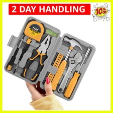 20 Pcs Basic Tool Kit, Compact Home Tool Set with Mini Tool Box, Ideal for Ho...