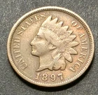 Indian Head 1897 Small Cent 1C BN Bronze Philadelphia Business Strike KM#90