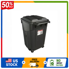 Hyper Tough 45 Gallon Wheeled Heavy Duty Garbage Can, Black